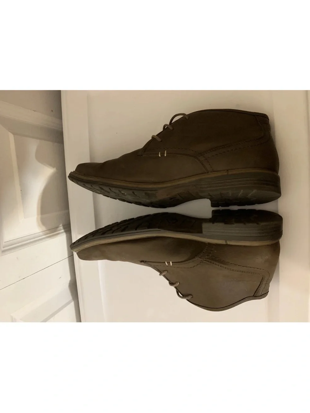 Varese Mens Sz 11W Brown Leather Chukka Boots